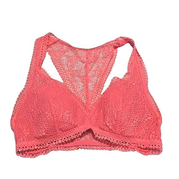 Victoria's Secret Bralette Racer Back Coral Size S - Picture 1 of 9